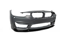 BMW 3. sērija F30/F31 2012–2019 DPT Lip V-2 priekšējā bampera lūpa (M3, melns spīdīgs) foto 13