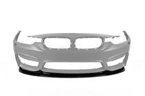 BMW 3. sērija F30/F31 2012–2019 DPT Lip V-2 priekšējā bampera lūpa (M3, melns spīdīgs) foto 2