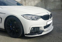 BMW 4 sērija F32/F33/F36 2012–2020 Priekšējā bampera lūpas spoileris DPT LIP V-3 (M-Sport, spīdīgi melns) foto 3