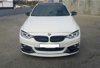 BMW 4 sērija F32/F33/F36 2012–2020 Priekšējā bampera lūpas spoileris DPT LIP V-3 (M-Sport, spīdīgi melns) foto 5
