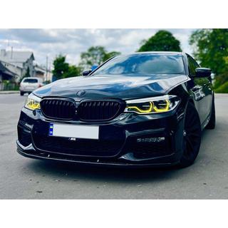 Priekšējā bampera lūpa DPT Lip V1 (M-Performance 2017-2020, melns spīdums) BMW 5. sērija G30/G31 2017–2023 foto 3