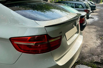 BMW X6 E71 2008–2014 DPT spoileris (spīdīgi melns) foto 1