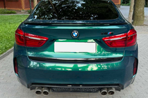 BMW X6 F16 2014–2019 DPT spoileris (spīdīgi melns) foto 5