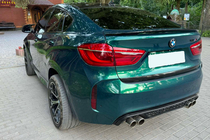 BMW X6 F16 2014–2019 DPT spoileris (spīdīgi melns) foto 3