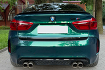 BMW X6 F16 2014–2019 DPT spoileris (spīdīgi melns) foto 1