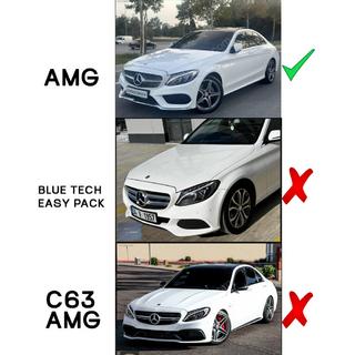 Priekšējā bampera lūpa DPT V1 (2014-2018, tikai AMG-Line, melns spīdīgs) Mercedes C-сlass W205 2014–2021 foto 3
