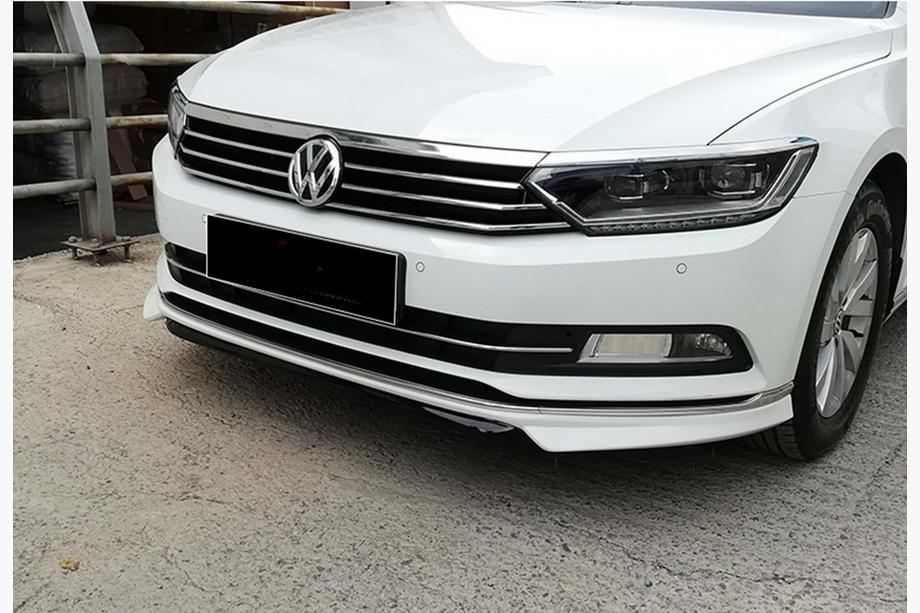 Volkswagen Passat B8 2015–2023 DPT Lip priekšējā bampera lūpa (2015-2019 EU, krāsošanai) Foto 1