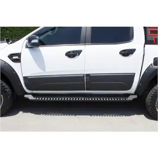 Dakar V1 sānu pakāpieni bez LED (2019+, 2 gab., metāls) Mitsubishi L200 2015–2024 foto 4