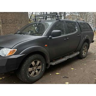 Dakar V2 sānu pakāpieni ar LED (2019+, 2 gab., metāls) Mitsubishi L200 2015–2024 foto 2