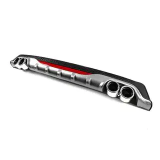 Universāls aizmugurējais difuzors DPT AMG Style V-2 (ABS) (pelēks + spīdīgi melns) foto 2