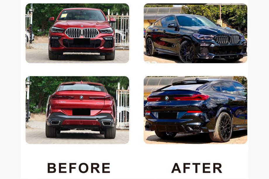 BMW X6 G06 2019–2027 Virsbūves komplekts Paradigm Black Knight (2018-2022) Image