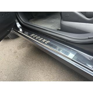 Durvju sliekšņu uzlikas (Carmos, 4 gab., tērauds) Renault Megane II 2004–2009 foto 1