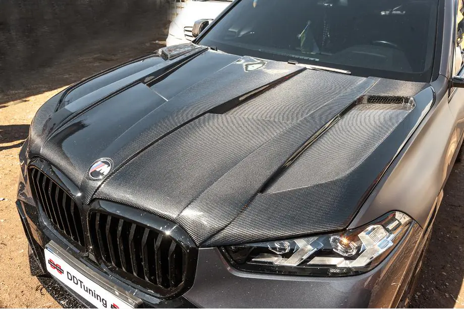 BMW X5 G05 2019–2026 Oglekļa šķiedras motora pārsegs V2 (G05/F95) Image