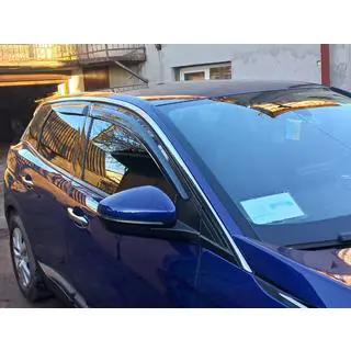 Logu vēja deflektori (4 gab., DPT) Peugeot 3008 2016–2023 foto 1