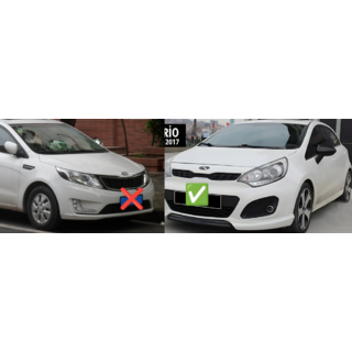 Spoguļu uzlikas BMW-Style (bez pagrieziena rādītāja, 2 gab.) Kia Rio 2012–2017 foto 2