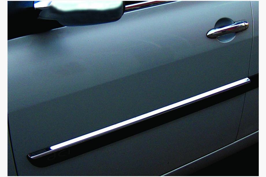 Renault Megane II 2004–2009 Šaurā durvju līste 2006-2010 (4 gab., nerūsējošais tērauds) Image
