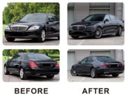 Mercedes S-class W221 2005–2013 W223 AMG Line restailinga komplekts foto 3