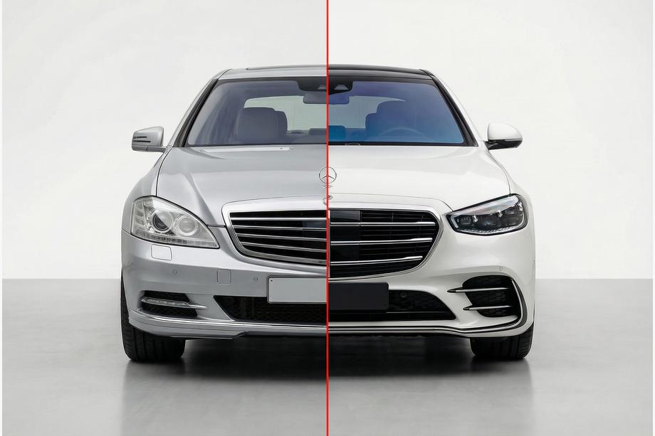 Mercedes S-class W221 2005–2013 W223 AMG Line restailinga komplekts Image