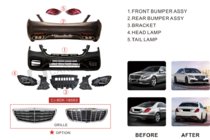 Mercedes S-class W222 2013–2022 Restailinga komplekts S63 AMG-2018 foto 19