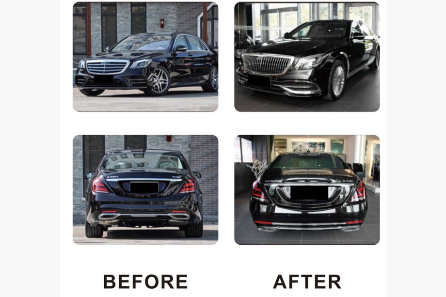 Mercedes S-class W222 2013–2022 Restailinga komplekts Maybach (ar optiku) Image