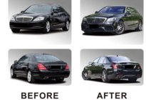 Mercedes S-class W221 2005–2013 Facelift komplekts W222 AMG S63 foto 4