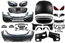 Mercedes S-class W221 2005–2013 Facelift komplekts W222 AMG S63 foto 2