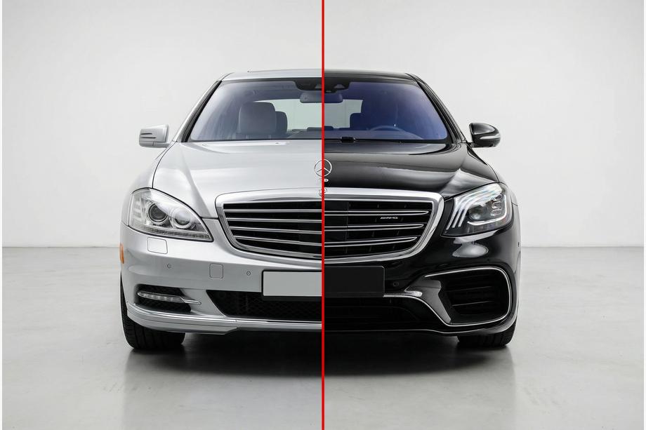 Mercedes S-class W221 2005–2013 Facelift komplekts W222 AMG S63 Image
