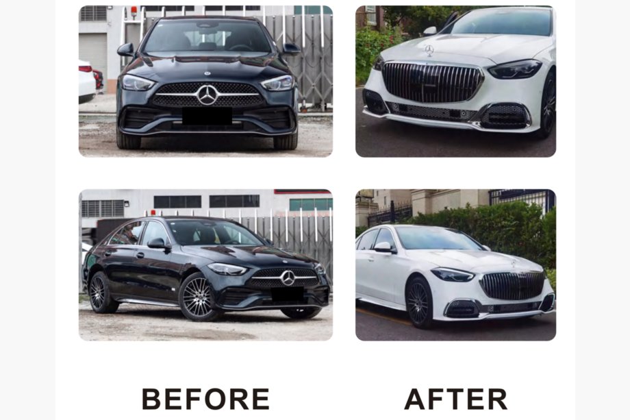Mercedes C klase W206 2022– Priekšējais buferis samontēts (Maybach) Image