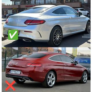 Virsbūves komplekts ar difuzoru Coupe (AMG C63-designs 2018-2021) Mercedes C-сlass W205 2014–2021 foto 3