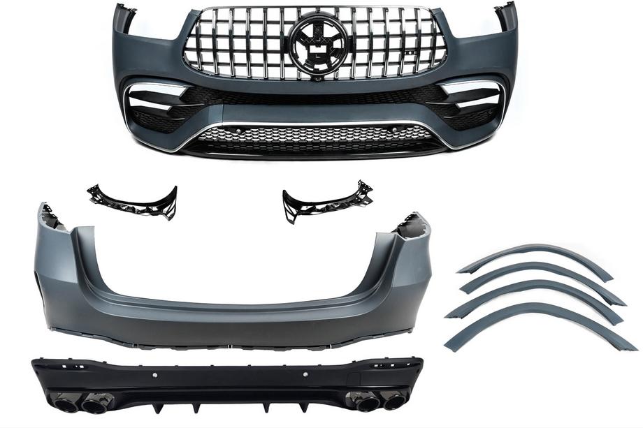 Mercedes GLE W167 2018– AMG GLE53 2018-Design virsbūves komplekts (ar pilnu aizmugurējo buferi) Image