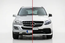 Mercedes ML W164 2005–2011 Restailinga komplekts W166 GLE63 AMG foto 1