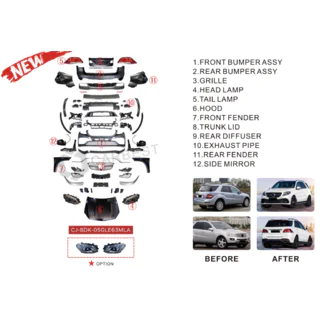 Restailinga komplekts W166 GLE63 AMG foto 4