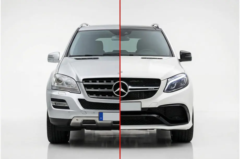 Mercedes ML W164 2005–2011 Restailinga komplekts W166 GLE63 AMG Image