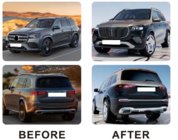Mercedes GLS X167 2019– Maybach 2024 virsbūves komplekts (pilni bamperi) foto 8