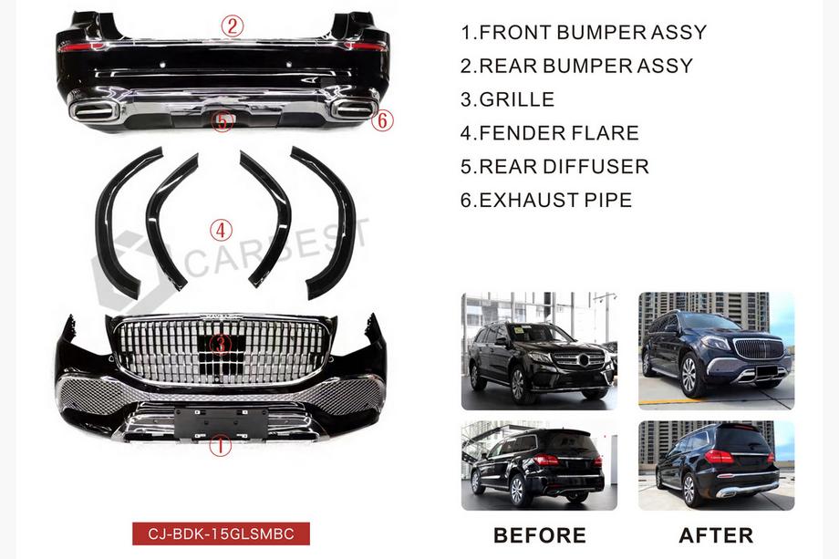 Mercedes GL/GLS klase X166 2012–2019 Maybach virsbūves komplekts (GLS) Foto 2