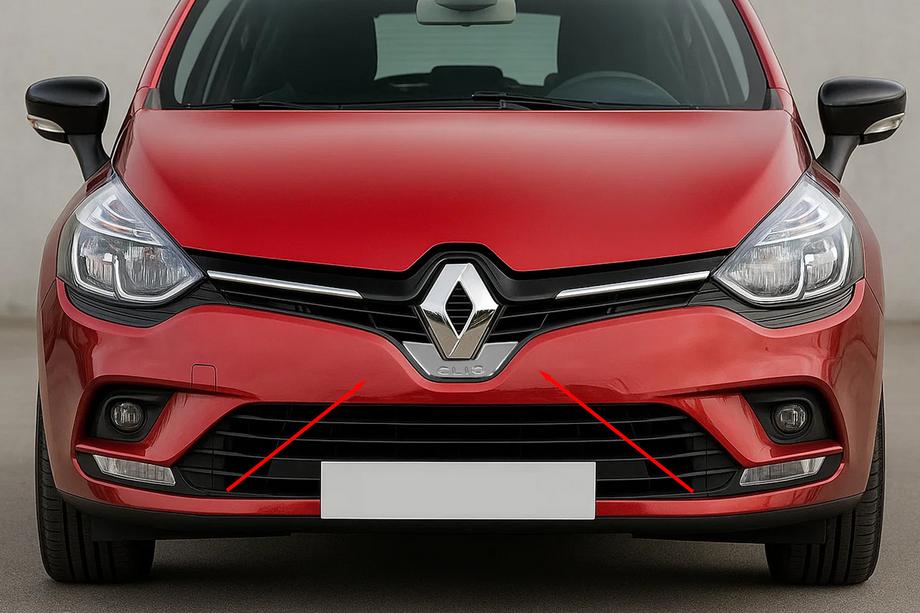 Renault Clio IV 2012–2019 Carmos priekšējās emblēmas apmale (nerūsējošais tērauds) Image