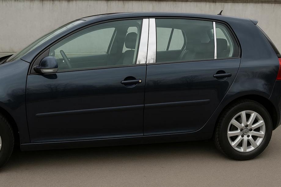 Volkswagen Golf 5 2003–2009 Durvju statņu uzlikas (6 gab., nerūsējošais tērauds) Foto 1