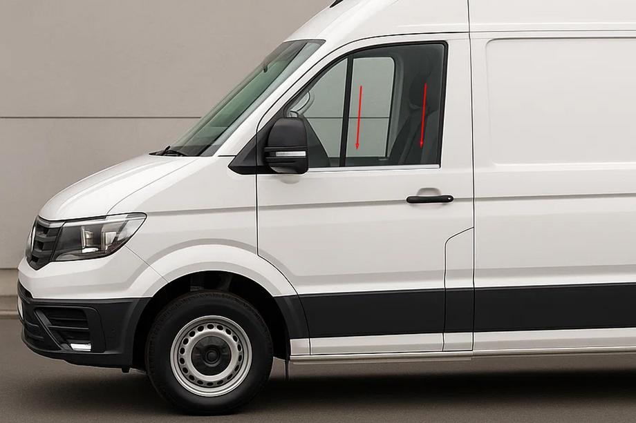 Volkswagen Crafter 2016– Logu apmales (2 gab., nerūsējošais tērauds) Image