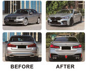 BMW 5. sērija G30/G31 2017–2023 Restailinga komplekts ar motora pārsegu un spārniem (pārbūvei uz M5 Competition 2021) foto 3