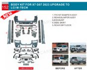 BMW X7 G07 2019– M-Performance virsbūves komplekts ar radiatora resti (2023+) foto 2
