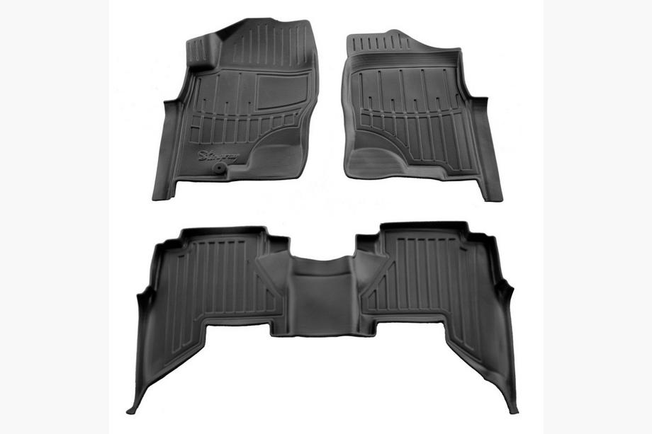 Nissan Pathfinder R51 2005–2014 Stingray 3D gumijas salona paklājiņi (2005-2010, 3 gab.) Image