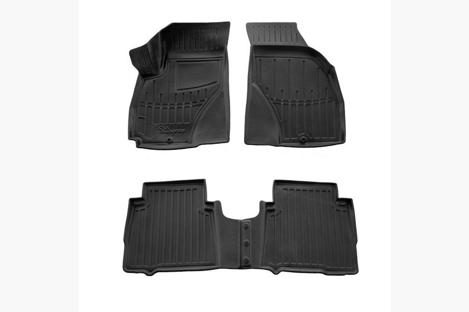 Hyundai Santa Fe 1 2000–2006 Stingray 3D gumijas salona paklājiņi (4 gab.) Image