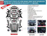 Mercedes G class W463 1990–2018 Restailinga komplekts G900 Roket foto 2