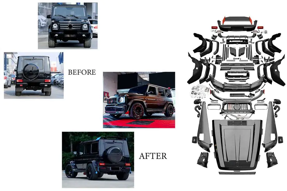 Mercedes G class W463 1990–2018 Restailinga komplekts G900 Roket Image