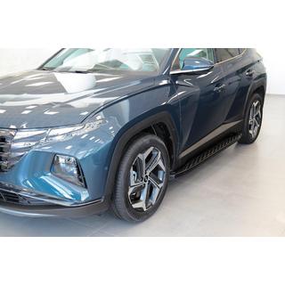 Sānu sliekšņi Shining Black (2 gab., alumīnijs) Hyundai Tucson NX4 2021– foto 4
