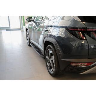 Sānu sliekšņi Shining Black (2 gab., alumīnijs) Hyundai Tucson NX4 2021– foto 2