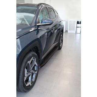 Sānu sliekšņi Shining Black (2 gab., alumīnijs) Hyundai Tucson NX4 2021– foto 3
