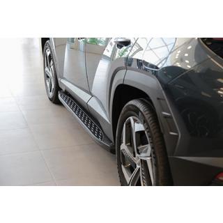 Sānu sliekšņi Shining Black (2 gab., alumīnijs) Hyundai Tucson NX4 2021– foto 1