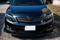 Honda Accord VII 2002–2007 Priekšējā bampera lūpas uzlika Niken Black (ABS) foto 5