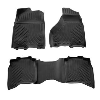 Stingray 3D gumijas salona paklājiņi (Crew cab, 2009-2018, 4 gab.) Dodge RAM (DS/DJ/D2) 2009–2024